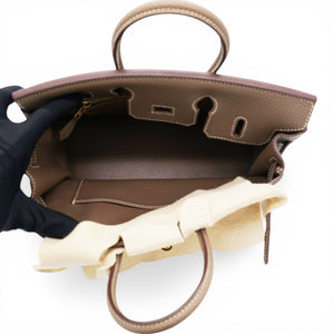 Togo Birkin 25 Etoupe Top Handles