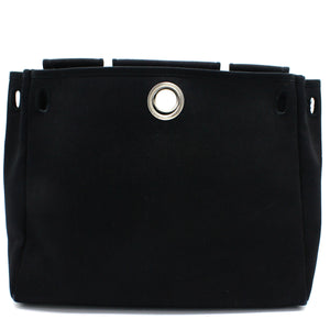Black, Beige Canvas and Leather 2-in-1 Herbag 31