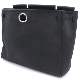 Black, Beige Canvas and Leather 2-in-1 Herbag 31