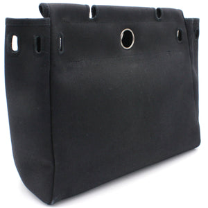 Black, Beige Canvas and Leather 2-in-1 Herbag 31