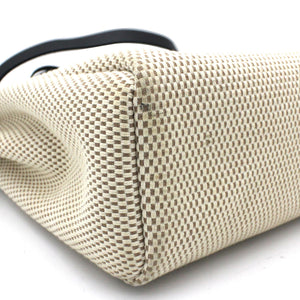 Black, Beige Canvas and Leather 2-in-1 Herbag 31
