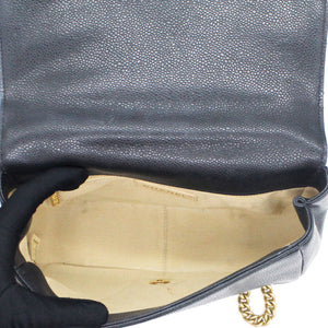 Caviar Carry Around Flap Bag Black