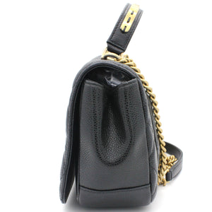 Caviar Carry Around Flap Bag Black