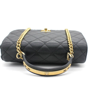 Caviar Carry Around Flap Bag Black