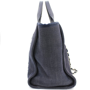 Denim Medium Deauville Tote Dark Blue