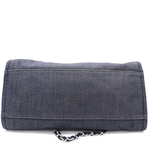 Denim Medium Deauville Tote Dark Blue