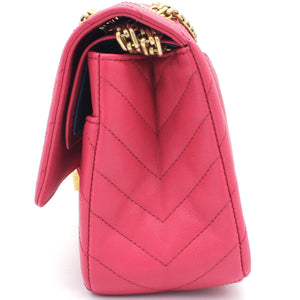 Fushia Chevron Reissue Medium Calfskin Flap Bag