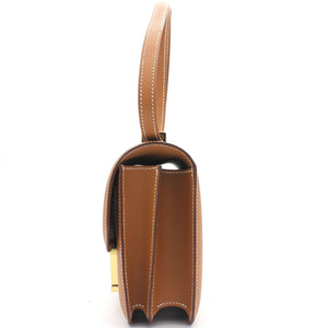Epsom Leather Gold Hardware Constance 19 Bag Gold