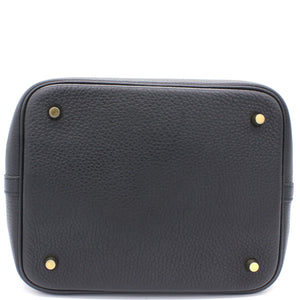 Togo Leather Picotin Lock MM Bag 22 Noir