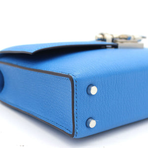 Chevre Mini Verrou Chaine Bag Blue
