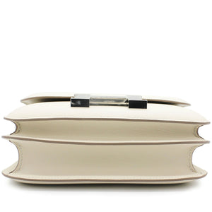 Epsom Leather Silver Hardware Constance 19 Bag Craie
