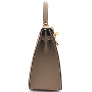 Kelly 25 Epsom Etoupe Leather