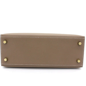 Kelly 25 Epsom Etoupe Leather