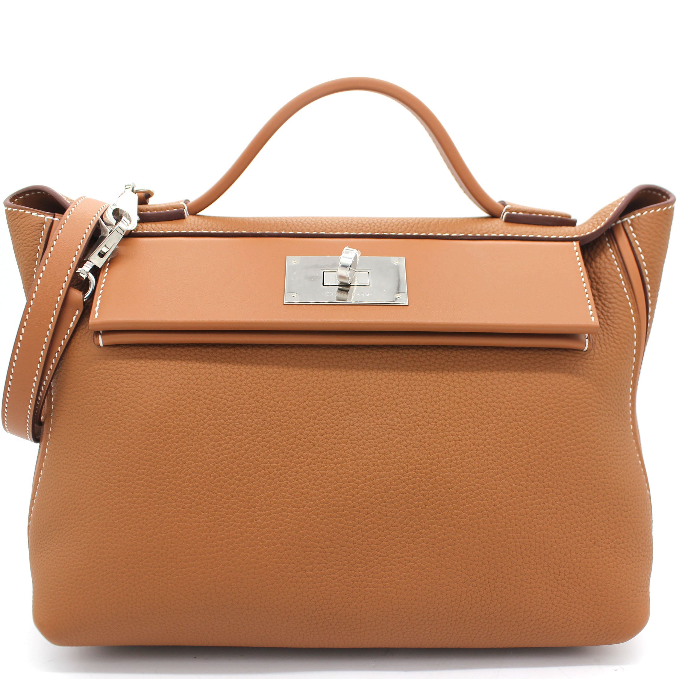 Togo and Swift Leather 24/24 35 Bag Gold 37