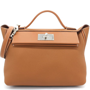 Togo and Swift Leather 24/24 35 Bag Gold 37