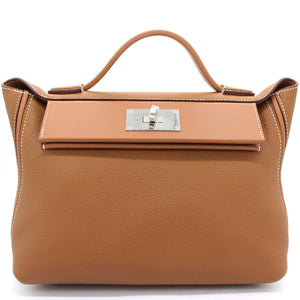 Togo and Swift Leather 24/24 35 Bag Gold 37