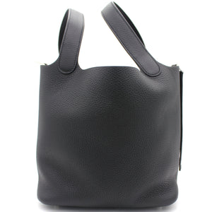 Togo Leather Picotin Lock MM Bag 22 Noir