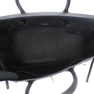 Epsom Leather Birkin 30 Bag Noir