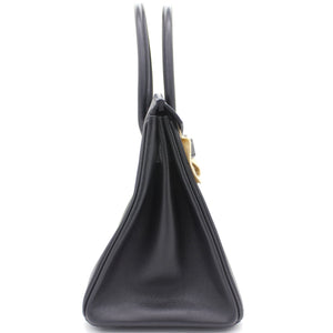 Epsom Leather Birkin 30 Bag Noir