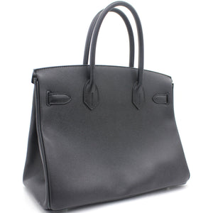 Epsom Leather Birkin 30 Bag Noir