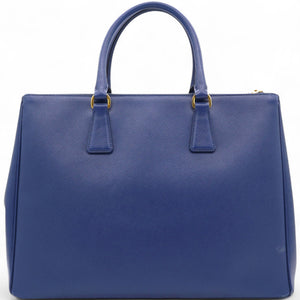 Saffiano Galleria Double Zip Tote Bluette Navy