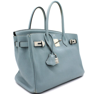 Togo Leather Birkin 30 Blue