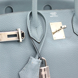 Togo Leather Birkin 30 Blue