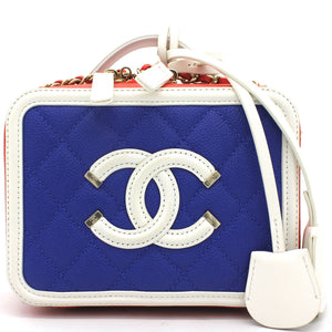 Caviar Quilted Small CC Filigree Vanity Case