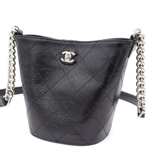 Leather Small Calfskin Bucket Bag