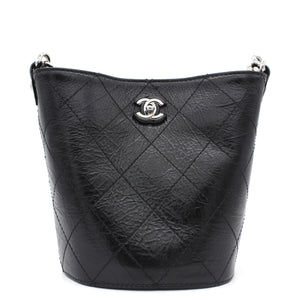 Leather Small Calfskin Bucket Bag