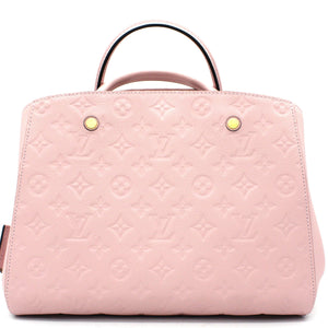 Montaigne MM Pink Monogram Empreinte Leather