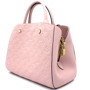 Montaigne MM Pink Monogram Empreinte Leather
