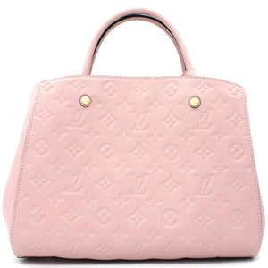 Montaigne MM Pink Monogram Empreinte Leather