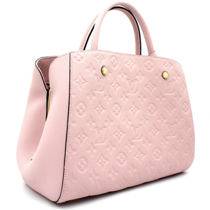 Montaigne MM Pink Monogram Empreinte Leather