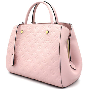 Montaigne MM Pink Monogram Empreinte Leather