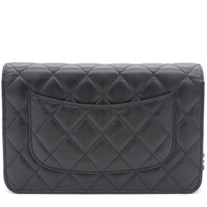 Aged Calfskin Reissue Wallet On Chain WOC Black
