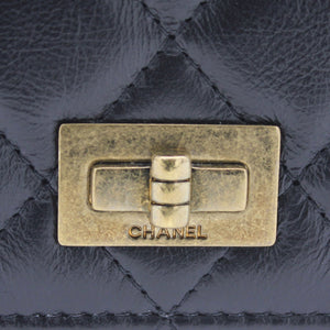 Aged Calfskin Reissue Wallet On Chain WOC Black