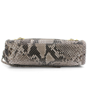 Snakeskin Classic Nano City Tote Bag