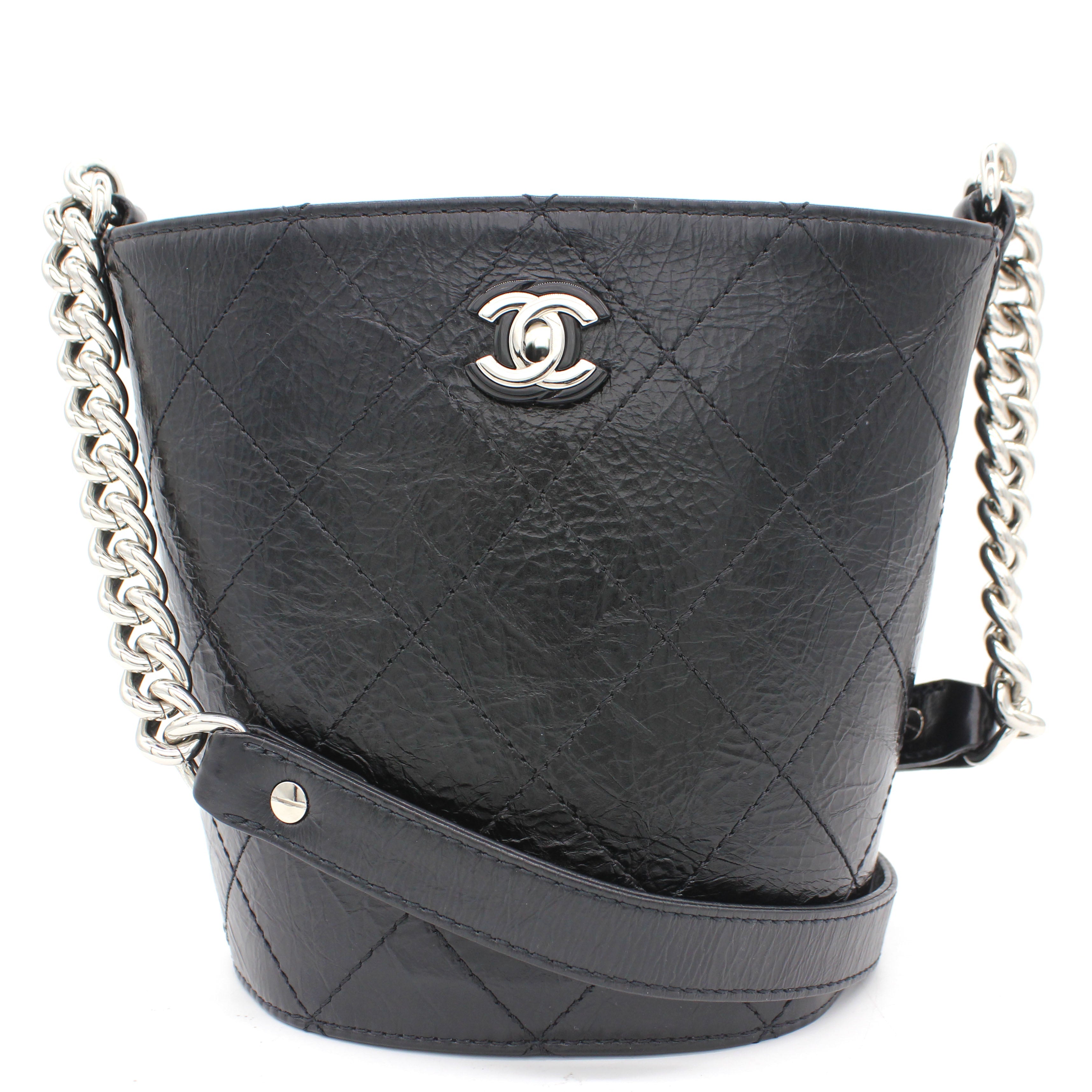 Leather Small Calfskin Bucket Bag