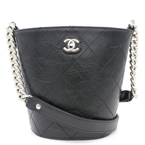 Leather Small Calfskin Bucket Bag