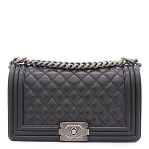 Quilted Medium Boy Bag Lambskin
