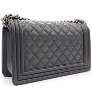 Quilted Medium Boy Bag Lambskin