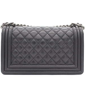 Quilted Medium Boy Bag Lambskin