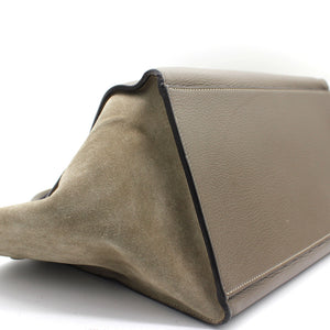 Calfskin Leather Medium Trapeze Souris
