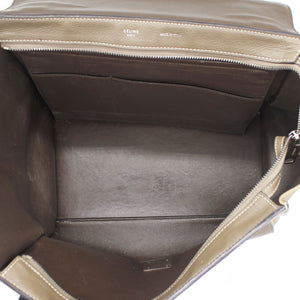 Calfskin Leather Medium Trapeze Souris