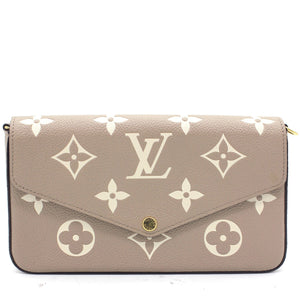 Felicie Pochette Bicolor Monogram Empreinte Leather