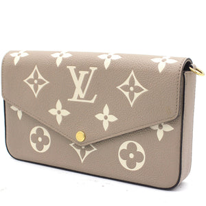 Felicie Pochette Bicolor Monogram Empreinte Leather