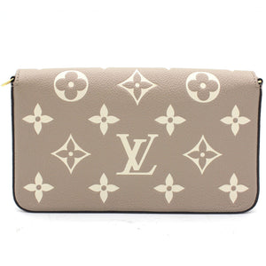 Felicie Pochette Bicolor Monogram Empreinte Leather