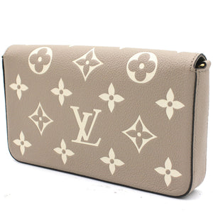 Felicie Pochette Bicolor Monogram Empreinte Leather