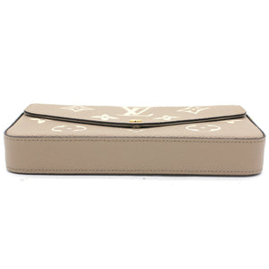 Felicie Pochette Bicolor Monogram Empreinte Leather